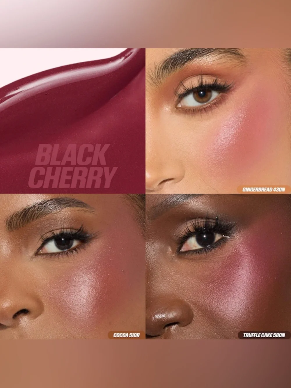 HUDA BEAUTY MINI Blush Mocktail Duos Intense Guava & Black Cherry